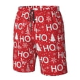 thumbnail image 4 of Fotbe Christmas Hohoho Trajes de Baño Estampados para Hombre, Shorts de Verano de Secado Rápido, Ropa de Playa, Bañadores-XX-Large, 4 of 6