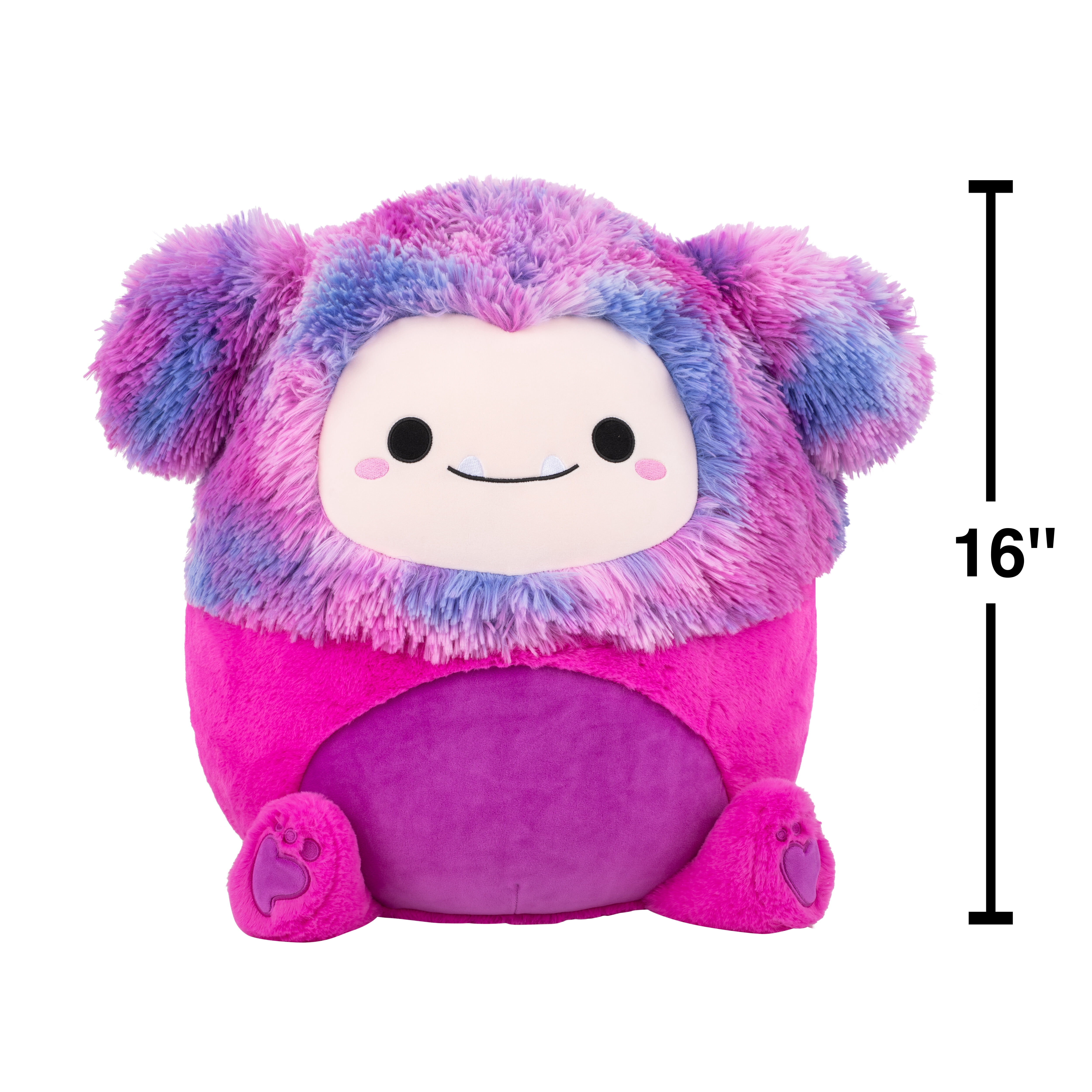 Squishmallows FuzzAMallow Official 16 inch Woxie the Magenta Bigfoot - Child's Ultra Soft Stuffed Plush Toy