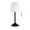 🔥 Black_Base#10669, variant on Solar Outdoor Table Lamp | Rechargeable Wireless LED Desk Light | IP65 Waterproof Plastic Shade Metal Base | Auto On/Off Sensor | Patio Garden Yard Tabletop Lantern | White | 12.2x5.12in | 1 Pack