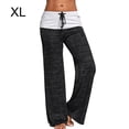 thumbnail image 2 of Qarigey - Leggings de yoga con cordón de cintura alta para mujer Prendas para la parte inferior del cuerpo negro SG Qarigey AP002116-19, 2 of 4
