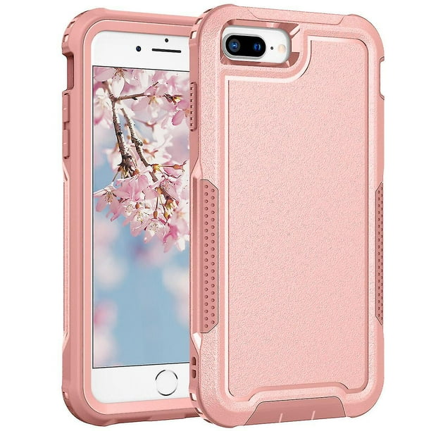 Estuche de carga inalámbrica para iPhone 6/7/8, con protección para la cámara, protección en las cuatro esquinas y protección para los botones.