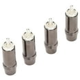 thumbnail image 4 of Conector RCA macho plateado de 4 piezas para sonido profesional., 4 of 14