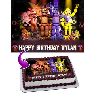 Game FNAF Funtime Freddy Birthday Party Cake Toppers Baby Shower Boys Birthday  Party Decorations Supplies Kids