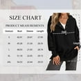 thumbnail image 3 of SWQZVT Womens Hoodies Oversized Long Sleeve Hooded Sweatshirts Casual Button Up Side Slit V Neck Womens Pullover L, 3 of 8