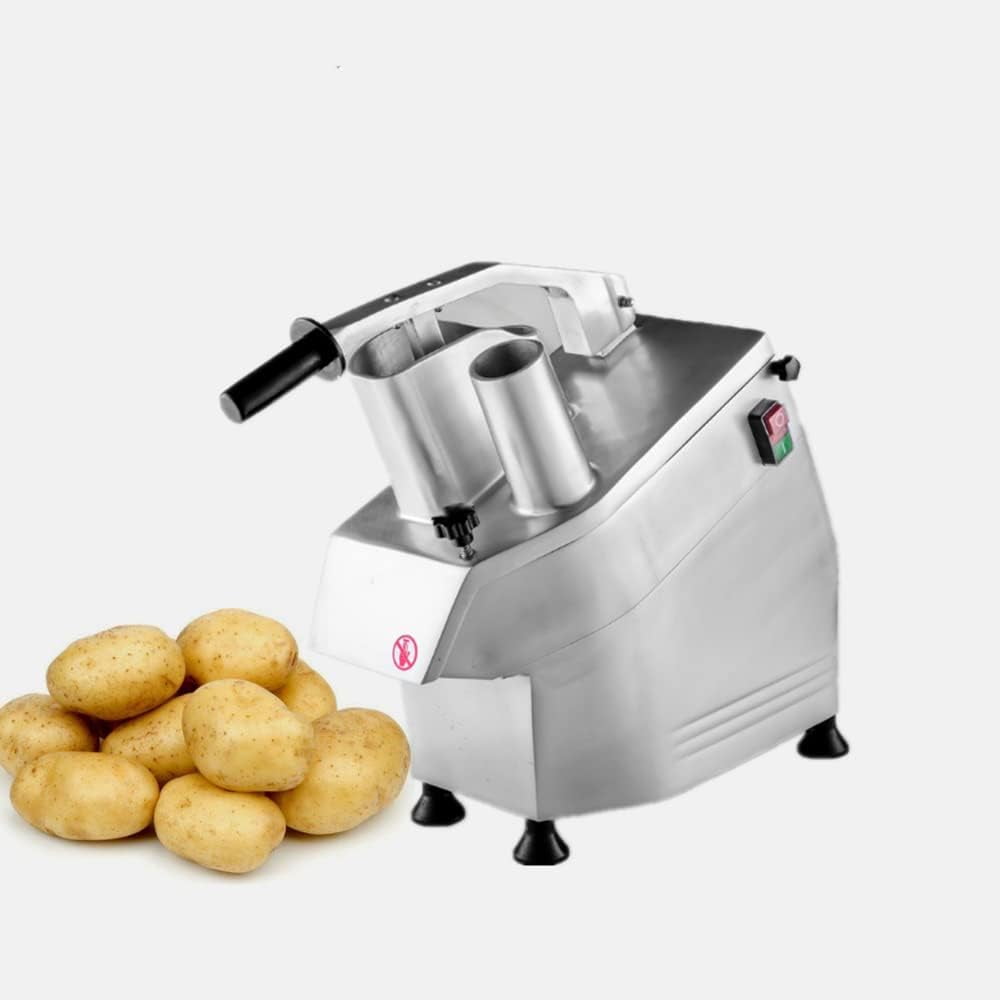 Coupe-frites Commercial Inox 17,5 Cm - Trancheuse à Légumes Multifonction Blanc