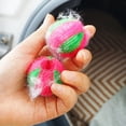thumbnail image 5 of Farfi 2Pcs Clothes Laundry Balls Reusable Vivid Color Labor-saving Effective Multipurpose Remove Hair Plastic Washing Machine Lint Remover Balls Hair Catchers for Home (Type H), 5 of 13