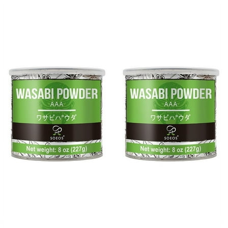 Soeos Premium Wasabi Powder, 16 oz Total, Pack of 2