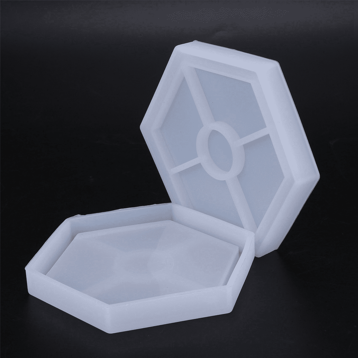32 Pack Hexagon Silicone Coaster Molds Silicone Resin Mold, Epoxy Molds for Casting with Resin, Concrete, Cement