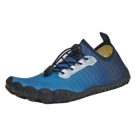 

SEMIMAY Couple Women Outdoor Mountaineering Casual Sport Shoes Lace Up Beach Running Breathable Soft Bottom Shoes Blue