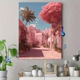 thumbnail image 4 of UXIEQU Pink City Street Canvas Wall Art Print 15.75x11.81 Inches, 4 of 8