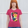 thumbnail image 3 of Tee Hunt Dean Russo Colorful Marilyn T-Shirt Neon Hot Symbol Starlet Women's T-Shirt Tee, Pink, XX-Large, 3 of 5