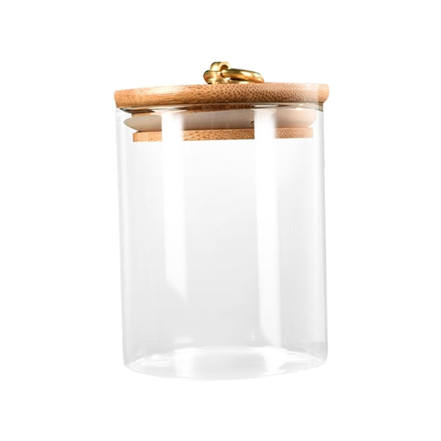 Contenedor de almacenamiento de alimentos de vidrio Tarro de almacenamiento Tarro de almacenamiento de alimentos transparente Recipientes de vidrio de Soledad Tarro de almacenamiento