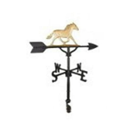 Montague Metal Products 200 Series 32 In. Gold Horse Weathervane