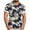 Black, variant on Men's Hawaiian Shirt, Short Sleeve Button Down Casual Tropical Graphic Print Relaxed Fit Lightweight Aloha Shirt for Summer Vacation Red,2XL