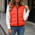 thumbnail image 4 of Sheghy Winter Vests for Women Mid Length Hooded Diamond Quilted Casual Puffer Vest, 4 of 6
