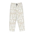 thumbnail image 4 of Naloa White Rabbit Print Women’s Ultra-Soft Comfy Pajama Lounge Pants with Pockets & Drawstring, 4 of 8