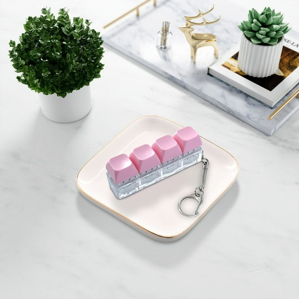 Juguetes de piscina, juguetes para bebés, juguetes para niños pequeños, llavero de juguete antiestrés con teclado 4 en 1, botón presionable, 4 colores, pequeño regalo para reducir el estrés.