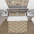 thumbnail image 2 of Designart 'Red, Purple and Little Blue Blossoming Flowers' Floral Duvet Cover Set, 2 of 4