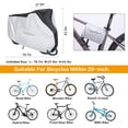 thumbnail image 5 of Bike Cover, Outdoor Waterproof Bicycle Cover, XL, Silver and Black, 5 of 7