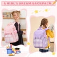 thumbnail image 4 of ZLBDYG 17.3 Inchs Fashion Backpack, Big Student Laptop Backpack Aesthetic Bookbags for College Women Elementary Middle High School Travel Bookbag, Back to School Supplies, 4 of 9