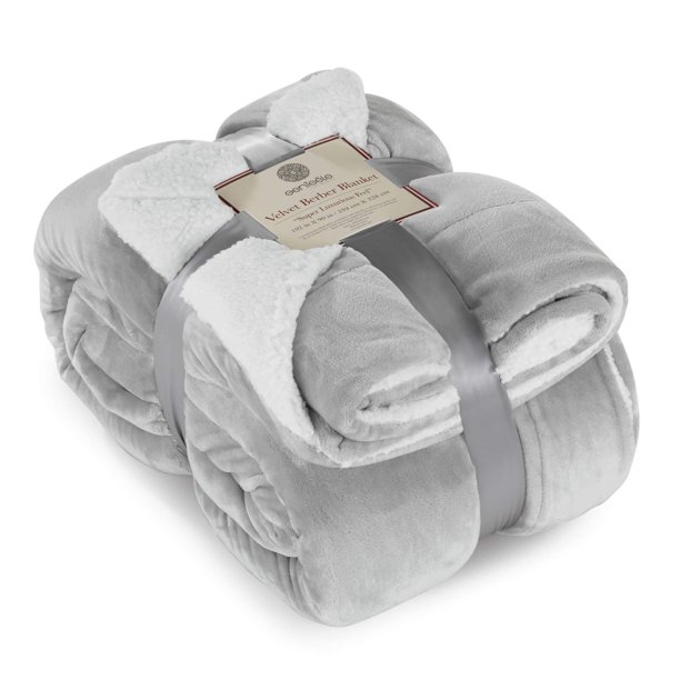 Manta Sherpa de Blanket Genteele, supersuave y reversible, 260 x 230 cm