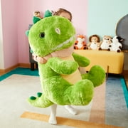 IKASA Giant Dinosaur Stuffed Animal Plush Toy,Large Jumbo Dinosaur 23 Green Huge Cute Soft Toys,Big Size Fluffy Plushy Fat Oversized Plushie,Gifts for Kids Girls Boys Girlfriend Children
