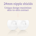 thumbnail image 4 of Lansinoh Contact Nipple Shields for Breastfeeding, 2 Silicone Nipple Shields (24mm) and Case, Helps with Latch-on Issues, 4 of 6