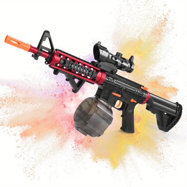 Electric Gel Ball Blaster M4 Splat Ball, Gel Blaster Gun With Water Beads, For Outdoor Activities-Fighting Shooting Team Game, Adult Toys And Kid Toys
