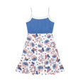 thumbnail image 4 of Uourmeti Girls American Flag Dresses Patriotic Beach Sundress Kids Toddler Sleeveless A Line Soft Midi Swing Skater for Girls 4th of July Tiered Dresses for Summer Spring, 4 of 6