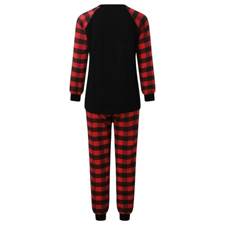 

CAICJ98 Christmas Pajamas Christmas Pajamas for Family Matching Pjs Set Xmas Striped Bottoms Pants Jammies for Kids Womens Mens