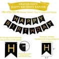 thumbnail image 4 of WarmHaven Black Birthday Decorations, Black and Gold Happy Birthday Banner, Happy Birthday Decorations for Men, Women, Boys and Girls, 4 of 14