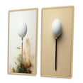 thumbnail image 3 of Designart "Minimalist Golf Tees IX" Golf Framed Wall Art Set Of 2 - White Sports Gallery Wall Frame Set For Home Decor, 3 of 6