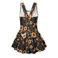 thumbnail image 2 of Xoenoiee Rooster Chicken Sunflower Butterfly Print One Piece Swimsuit Skirted Bathing Suit for Girls Sleeveless Tank Swimsuits Quick Dry Tummy Control Swimsuits, 3-4 Years, 2 of 7