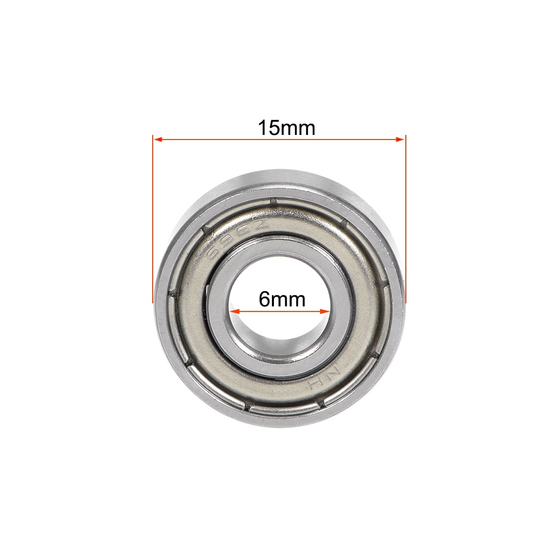 696ZZ Metal Shielded Deep Groove Ball Bearing 6x15x5mm