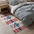 thumbnail image 4 of Area Rug with Tassels 2' x 5', USA 250 Years Independence Day Flag Star Kitchen Runner Rug for Hallway Bedroom Throw Rugs, Red Fireworks Soft Door Mat for Bathroom Entrance Living Room, 4 of 9
