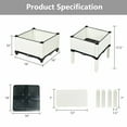 thumbnail image 2 of Costway Set of 4 Raised Garden Bed Elevated Flower Vegetable Herb Grow Planter Box White, 2 of 10
