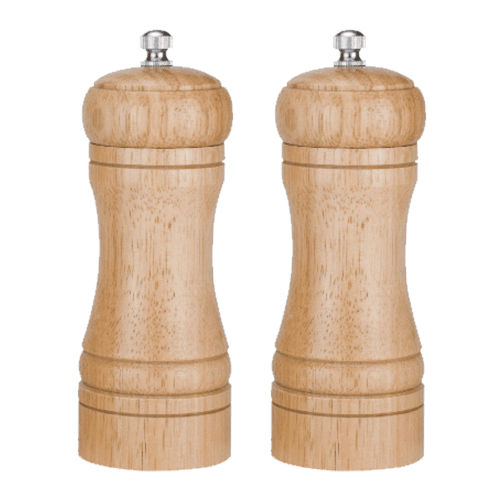 8 inch Pink Wooden Salt Pepper Grinder Mill Manual Shakers Refillable with  Adjustable Coarseness Ceramic Rotor 8 Inch Turlove 1 piece