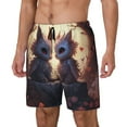 thumbnail image 2 of Uemuo Romantic Rose Animal Couple Pattern Mens Swim Trunks Quick Dry Board Shorts with Mesh Lining, Stretch Beach Shorts Quick Dry No-Chafing Board Shorts-XX-Large, 2 of 9