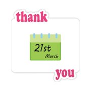 International Day Elination Racial Discrination Thank You Stickers Quote Grateful