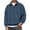 Dark Blue -AW33, variant on Flannel Shirt for Men 2026 Fashion Long Sleeve Plaid Quarter Zip Henley Pullover Sweatshirts Casual Fall Clothes Blue S