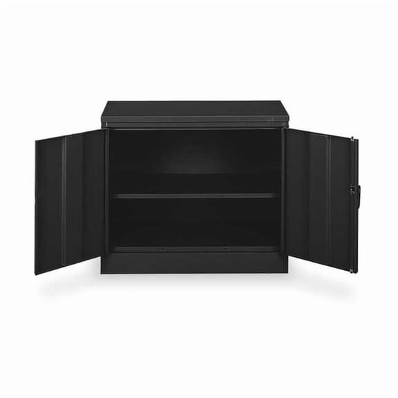 Tennsco Storage Cabinet,30"x36"x18",Black,2Shlv 1430 BLACK