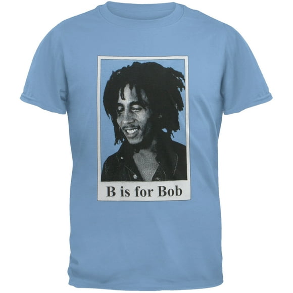 Bob Marley - B Is For Bob Light Blue Youth T-Shirt