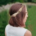 thumbnail image 5 of Diadema de hoja de oro griega, diadema de diosa, corona de rama de hoja dorada, tocado de boda para mujeres y niñas, novia (dorado), 5 of 5