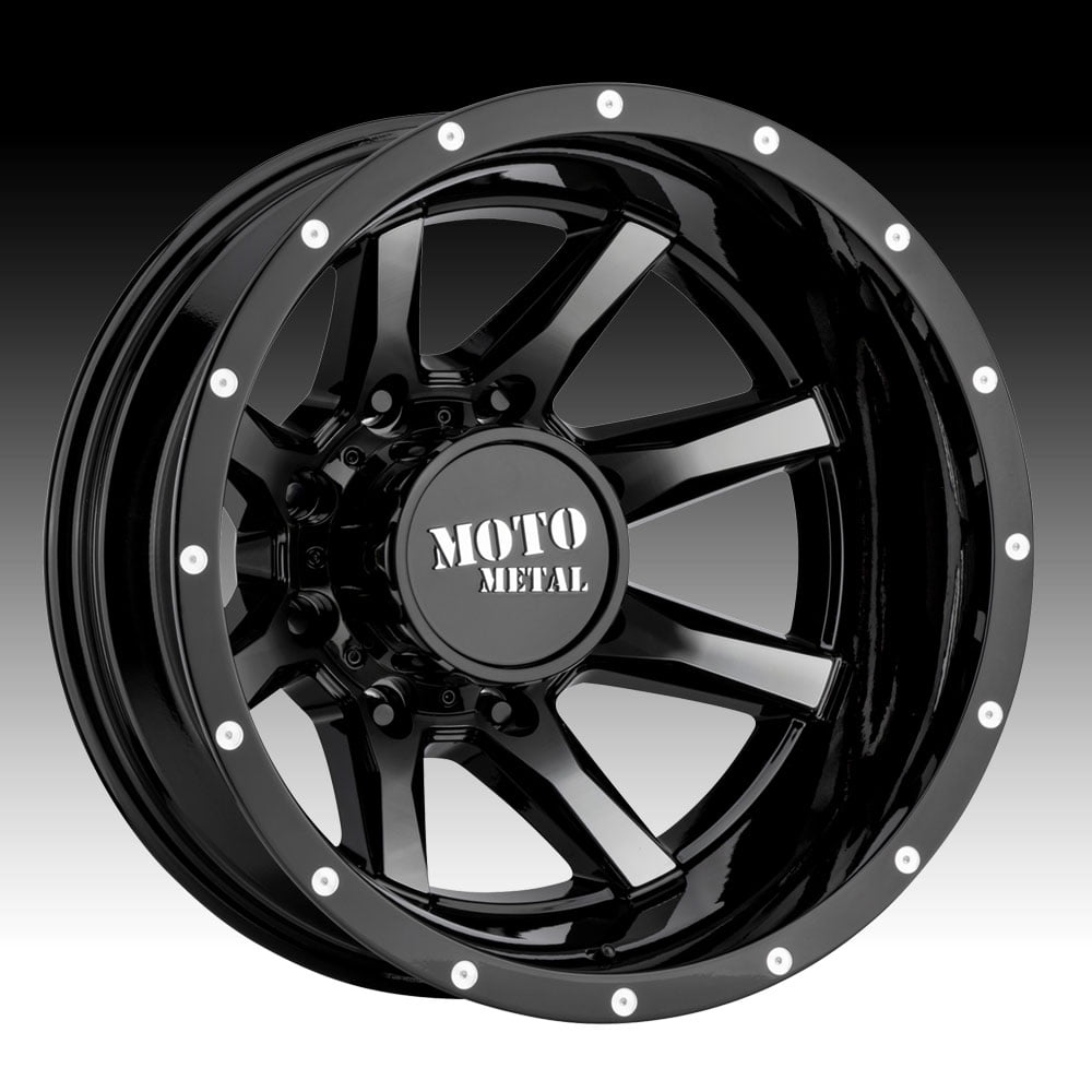 Moto Metal MO995 Rear 17x6.5 8x210 140mm Black/Machined