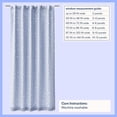 thumbnail image 4 of Mainstays Kids Spring Periwinkle and Metallic Silver Stars Sheer Overlay Blackout Rod Pocket with Back Tabs Single Curtain Panel, 38" W x 63" L, 4 of 7