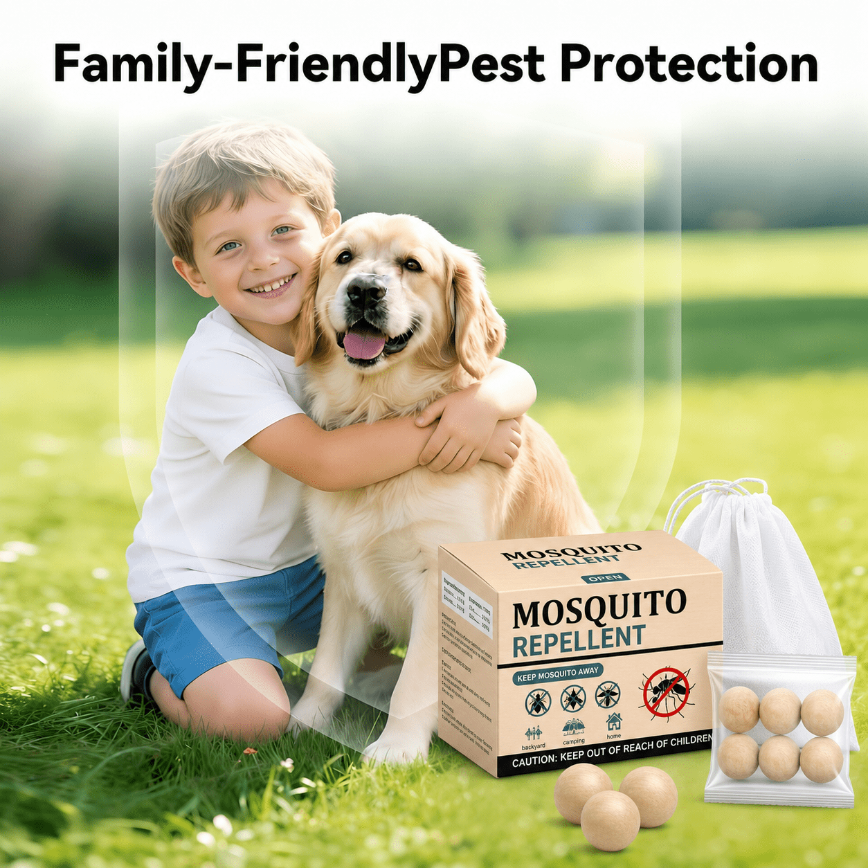 VKY Mosquito Repellent Outdoor Balls, 72 Count Bug Repellent for Patio, Garden and RV Trips