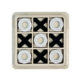 thumbnail image 2 of Tic TAC Toe Game XO Table Toy Party Favors Rustic for Kids Adults Tabletop Decor black white, 2 of 8