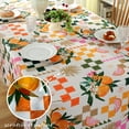 thumbnail image 4 of Lemon Tablecloth 60" x 84" Rectangle, Summer Flower Spill-Proof Stain Resistant Wrinkle Free Decorative Table Cloth for Dining, Party, Picnic, 4 of 6