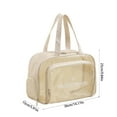 thumbnail image 3 of SLYNSHome Waterproof Beach Bags - Dry Wet Separation - Large Tote Bag - Sandproof - Clear Swimming Cosmetic Storage Bag for Travel Yoga Gym Vacation Essential (Beige), 3 of 7