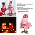 thumbnail image 3 of LED Light Decorative Small Plush Birds For Desktop Mantel Windowsill, Glowing Cute Birds Figurine, 3 of 8